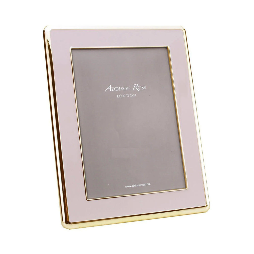 Addison Ross Wide Pink Enamel & Gold 5*7 Frame - Charles Mayer