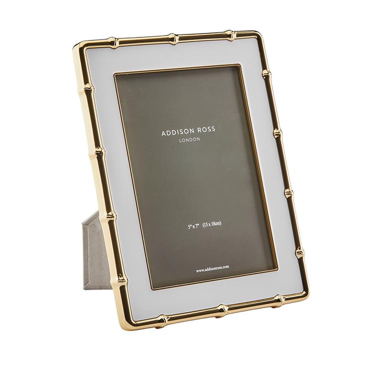 Addison Ross Gold Bamboo White 5*7 Frame - Charles Mayer
