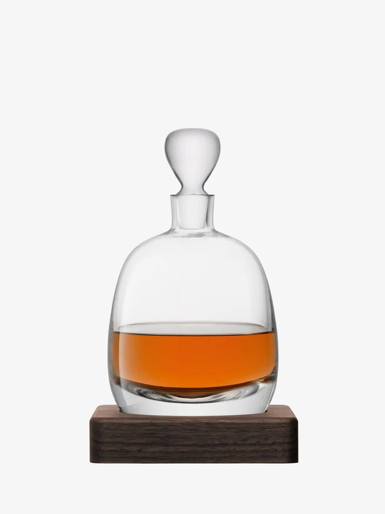 LSA International Whiskey Islay Decanter with Walnut Base - Charles Mayer