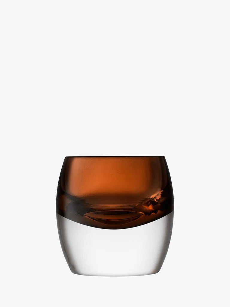 LSA International Whiskey Club Tumblers in Peat Brown, Set of 2 - Charles Mayer