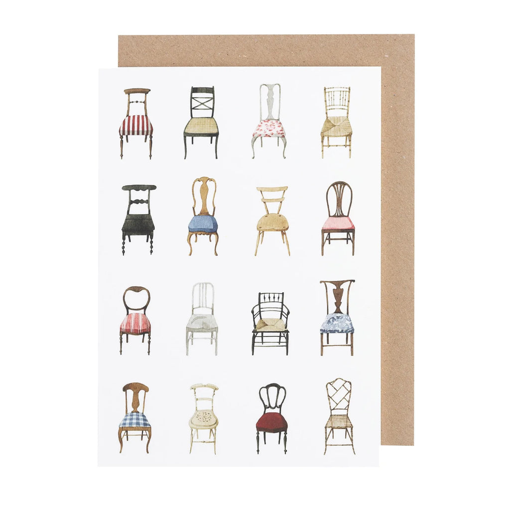 Hester & Cook Musical Chairs Greeting Card - Charles Mayer