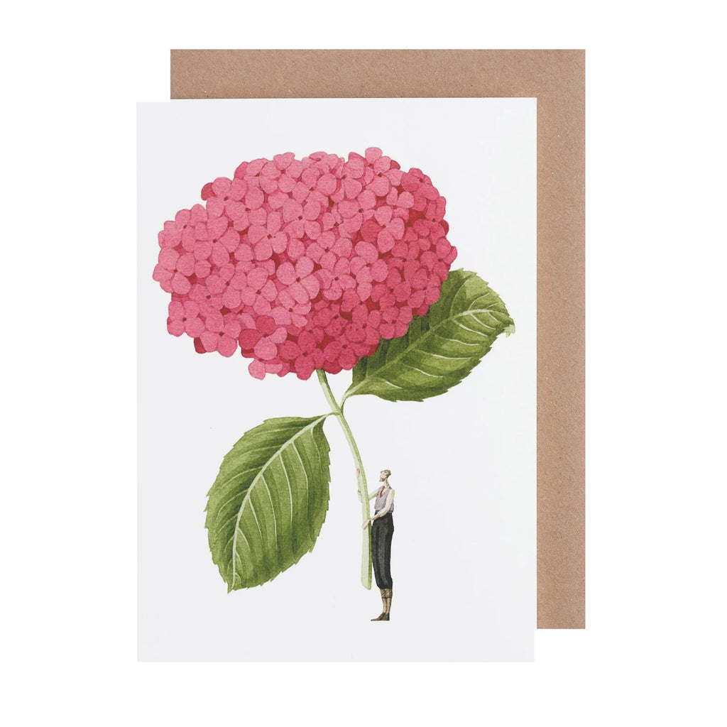 Hester & Cook Pink Hydrangea Greeting Card - Charles Mayer