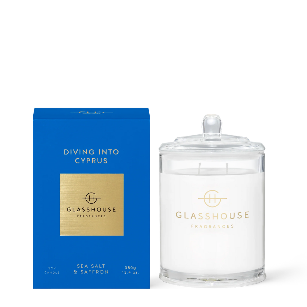 Glasshouse Diving into Cyprus 13.4 oz. Candle - Charles Mayer