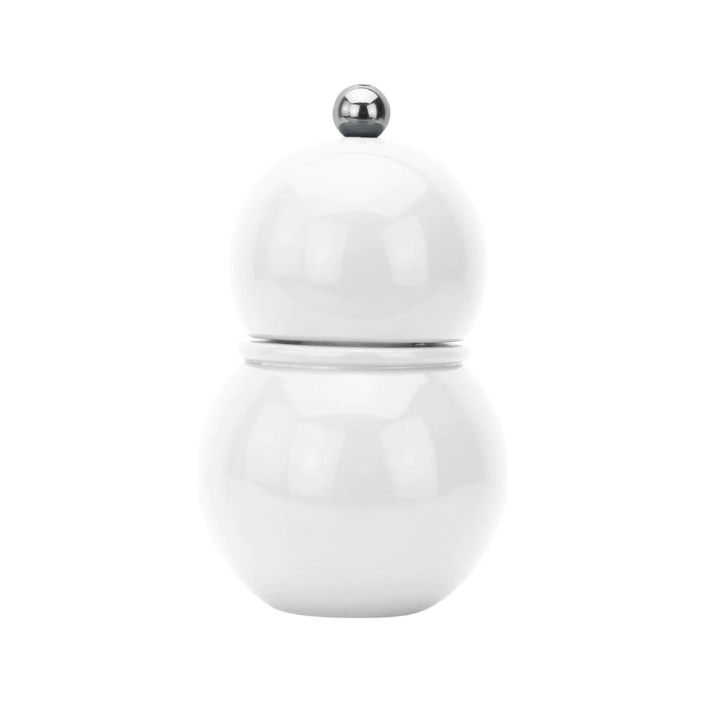 Addison Ross White Lacquer Chubby Salt & Pepper Shaker - Charles Mayer