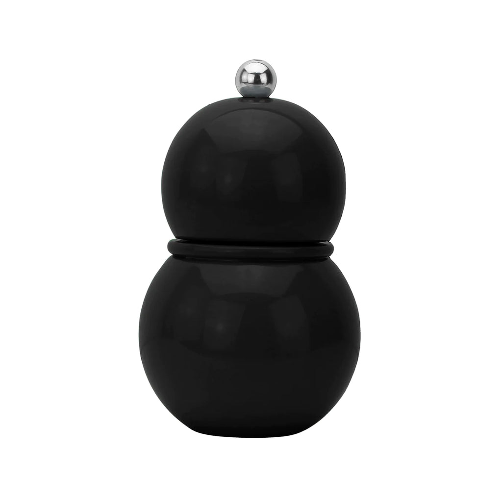 Addison Ross Black Lacquer Chubby Salt & Pepper Shaker - Charles Mayer