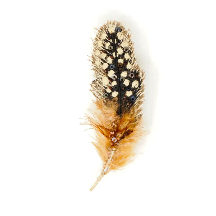 Trovelore Guinea Feather Brooch Pin - Charles Mayer