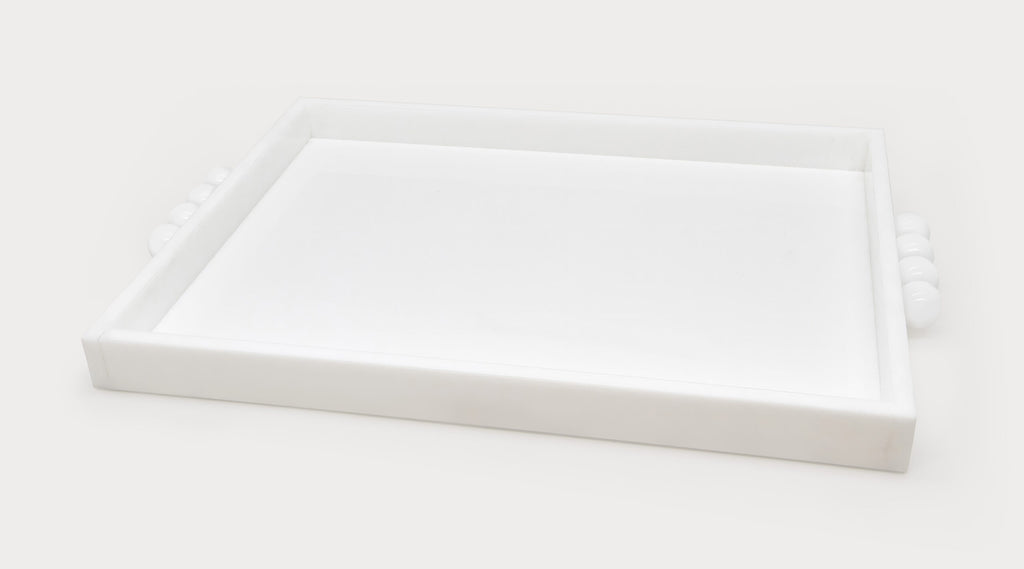 Tizo 12*16 White Bubbles Lucite Tray - Charles Mayer