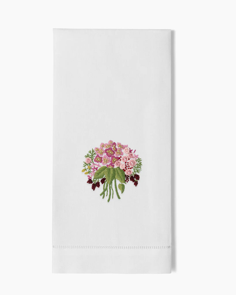 Henry Handwork Bouquet Pink Towel - Charles Mayer