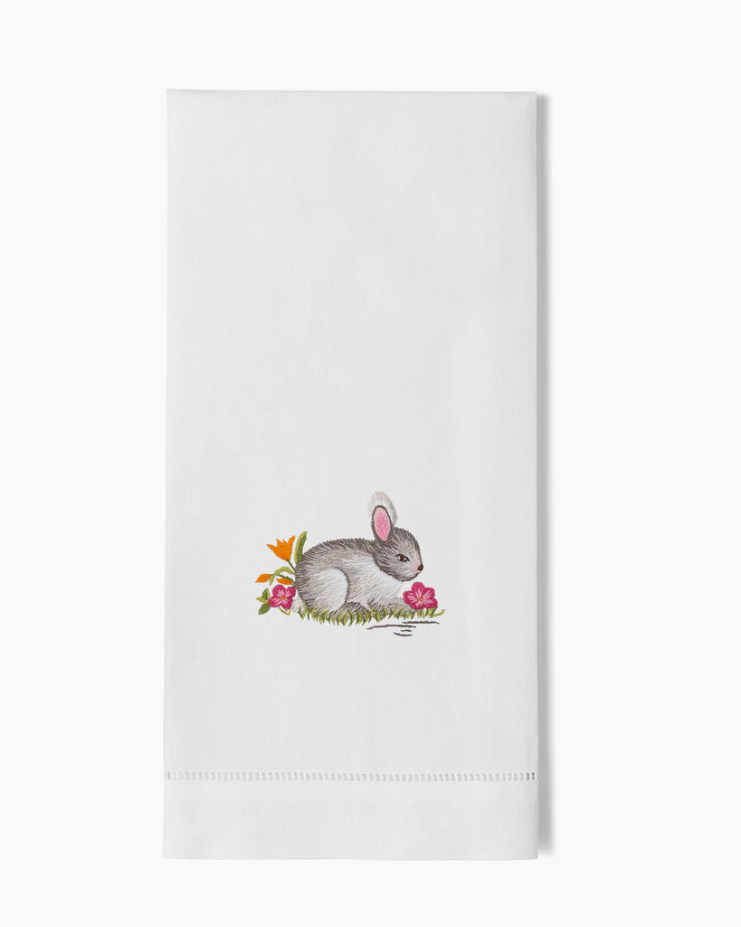 Henry Handwork Bunny Gray Hand Towel - Charles Mayer