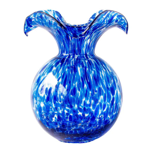 Vietri Hibiscus Cobalt Tortoise Medium Vase - Charles Mayer
