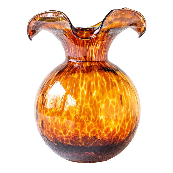 Vietri Medium Hibiscus Tortoise Vase - Charles Mayer