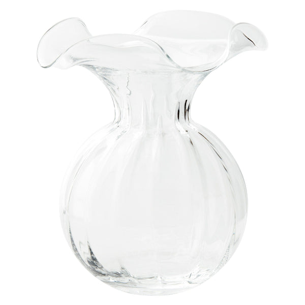 Vietri Clear Large Fluted Vase - Charles Mayer