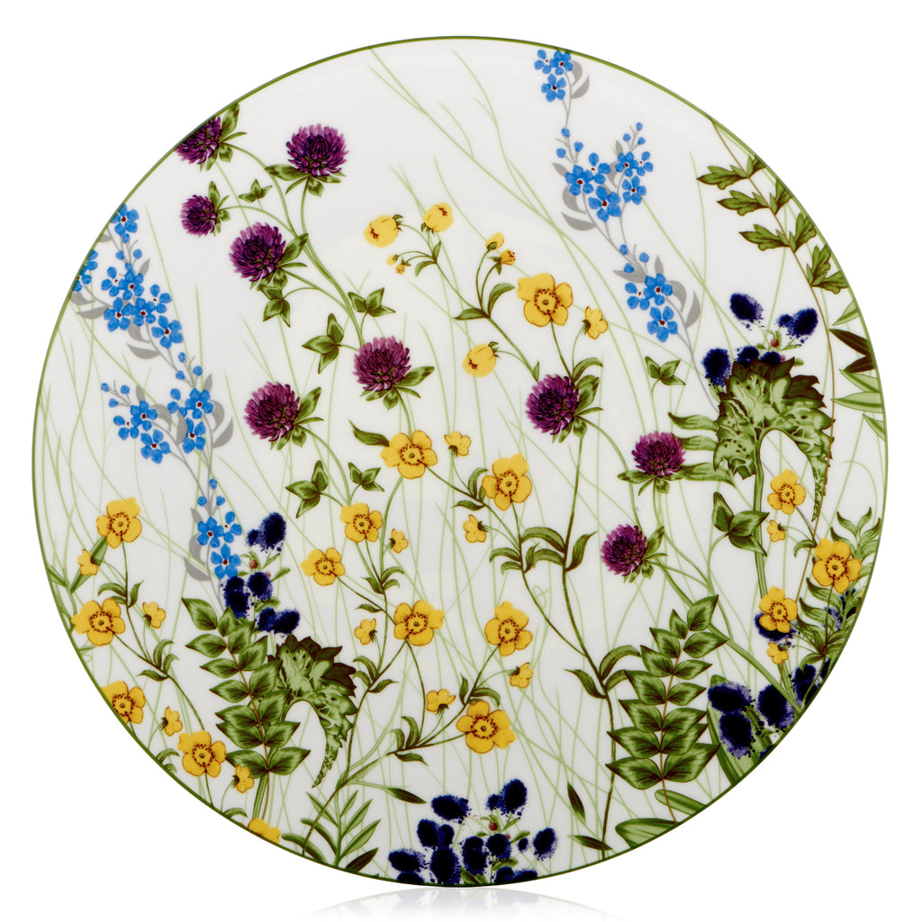 Halcyon Days Highgrove Wildflower Meadow 8" Coupe Plate - Charles Mayer