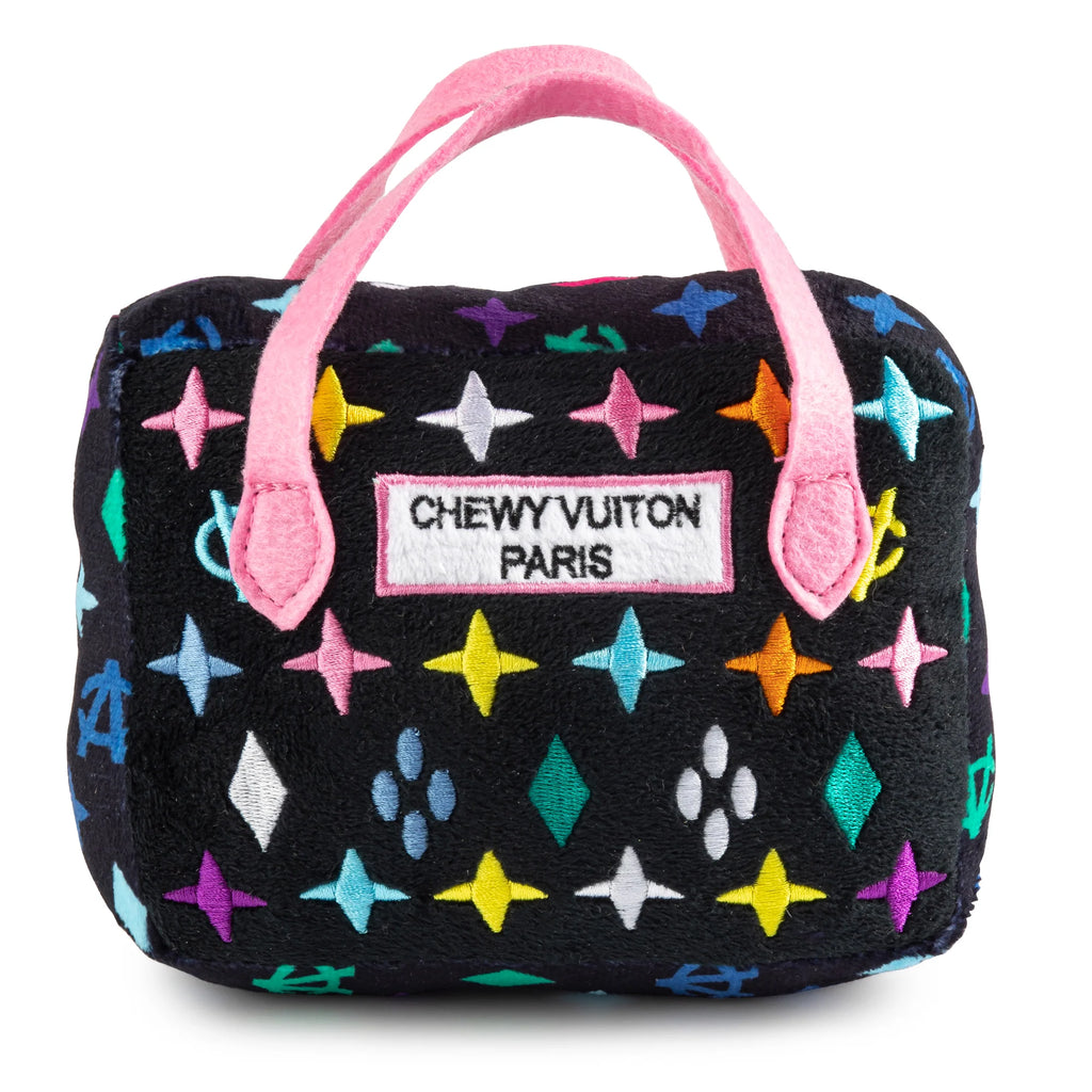Haute Diggity Dog Black Chewy Vuitton Large Handbag - Charles Mayer