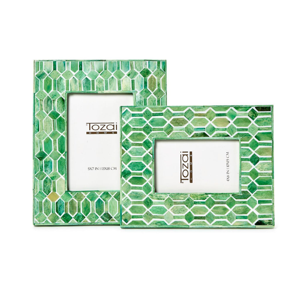 Green Diamond Set Frames, 2 Sizes - Charles Mayer