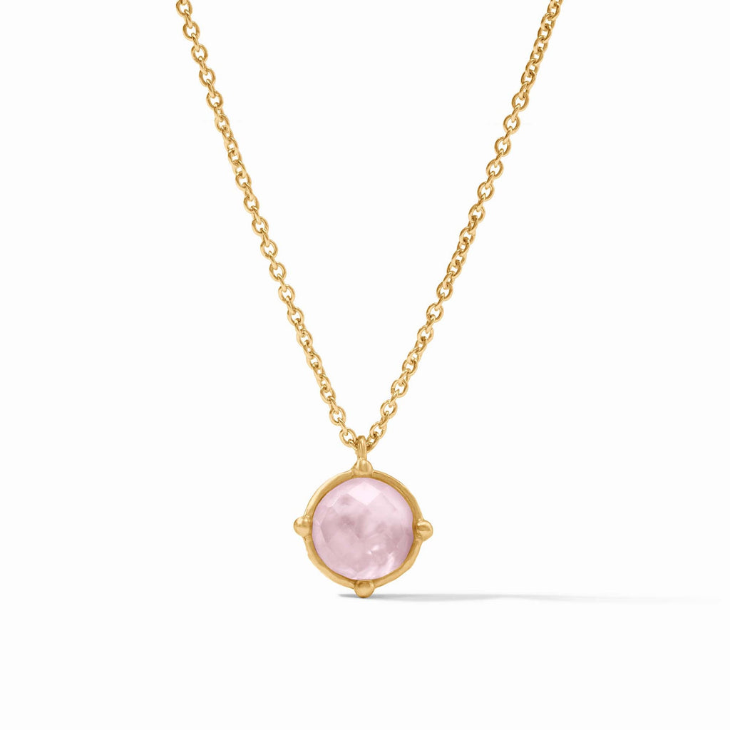 Julie Vos Honeybee Iridescent Rose Solitaire Necklace - Charles Mayer