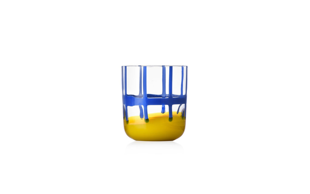 Sambonet Ichendorf Gesti Blue and Yellow Tumbler - Charles Mayer