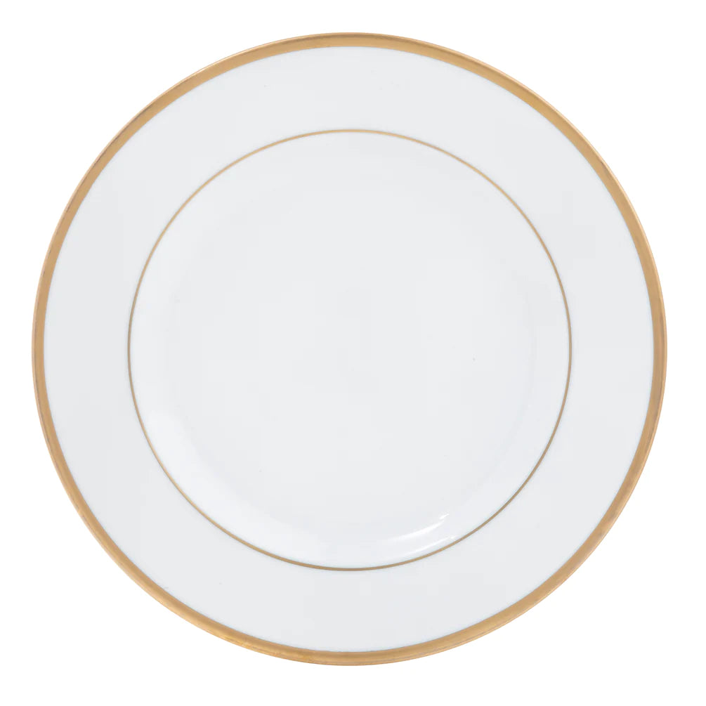 Pickard Ultra White Gold Signature Salad Plate - Charles Mayer