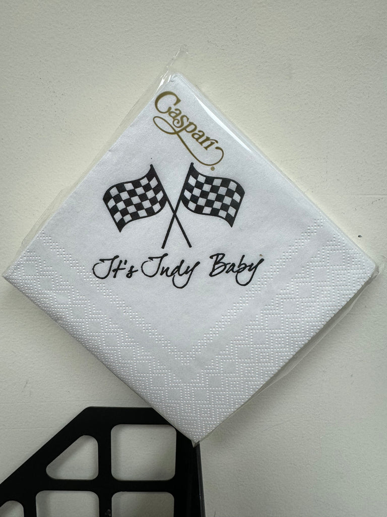 Caspari It's Indy Baby Cocktail Napkins - Charles Mayer
