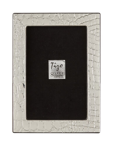 Tizo Designs 925 Sterling Croc 4*6 Frame - Charles Mayer