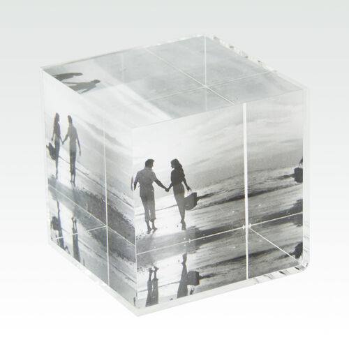 Tizo 2.5x2.5 Lucite Photo/Paperweight Cube - Charles Mayer