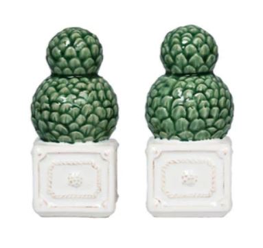 Juliska Berry & Thread Topiary Salt & Pepper Set, Whitewash - Charles Mayer