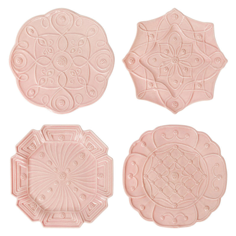 Juliska Jardins Du Monde Assorted Blush Salad/Dessert Plate, Set/4 - Charles Mayer