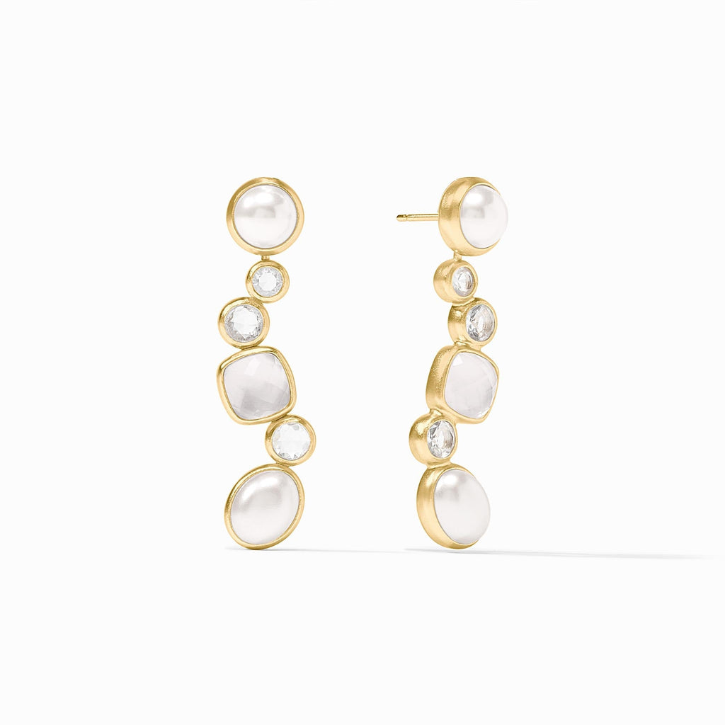 Julie vos Clear Crystal Earring Jacket - Charles Mayer