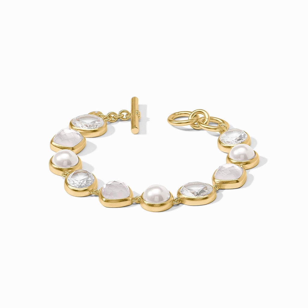 Julie Vos Clear Crystal Kaleidoscope Tennis Bracelet - Charles Mayer
