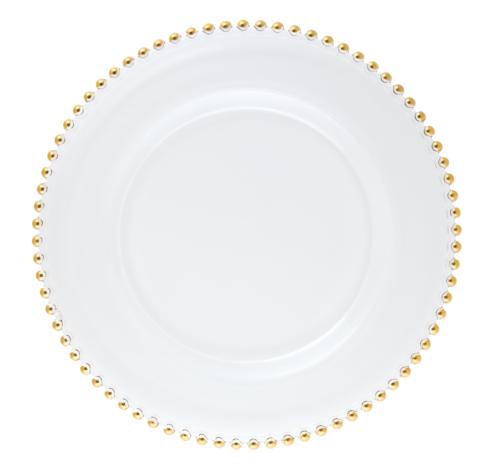 Le Coq Helios Gold Beaded Bread & Butter Plate - Charles Mayer