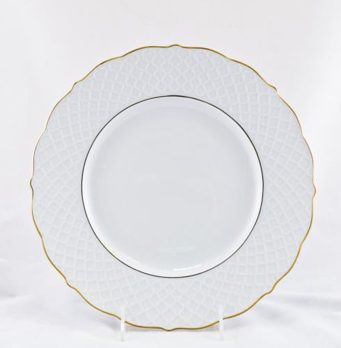 Anna Weatherley Empire White Gold Dinner Plate - Charles Mayer