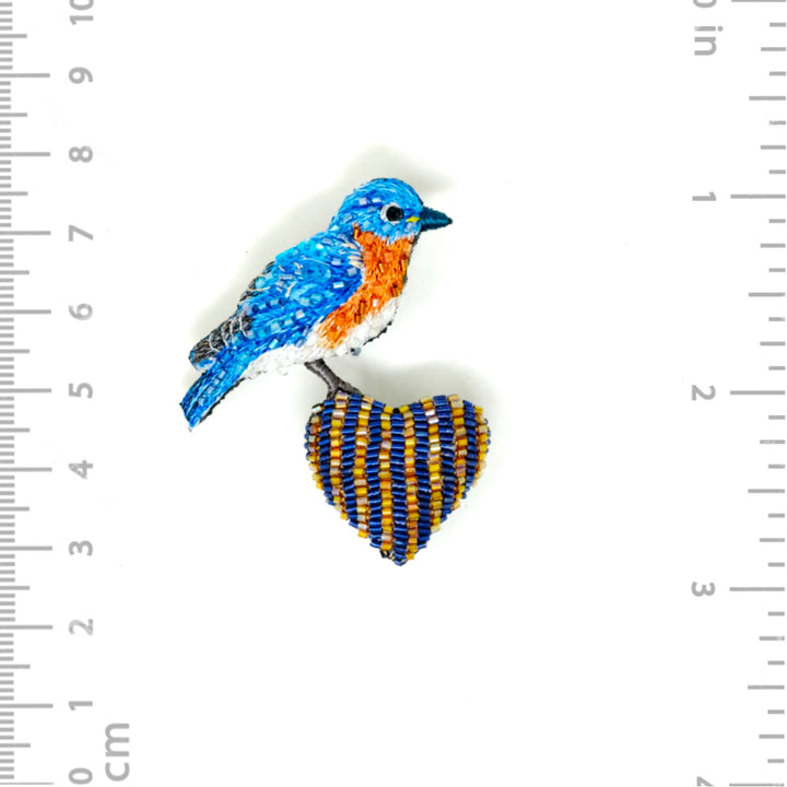 Trovelore Bird Love Brooch Pin - Charles Mayer