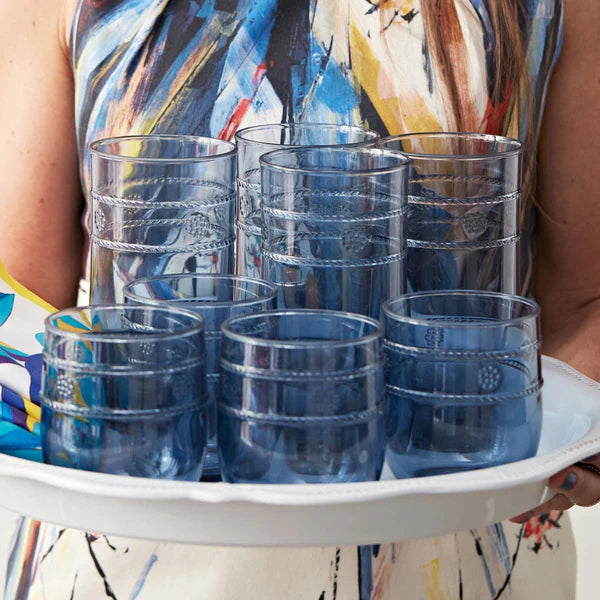 Juliska Isabella Acrylic Blue Large Tumbler - Charles Mayer