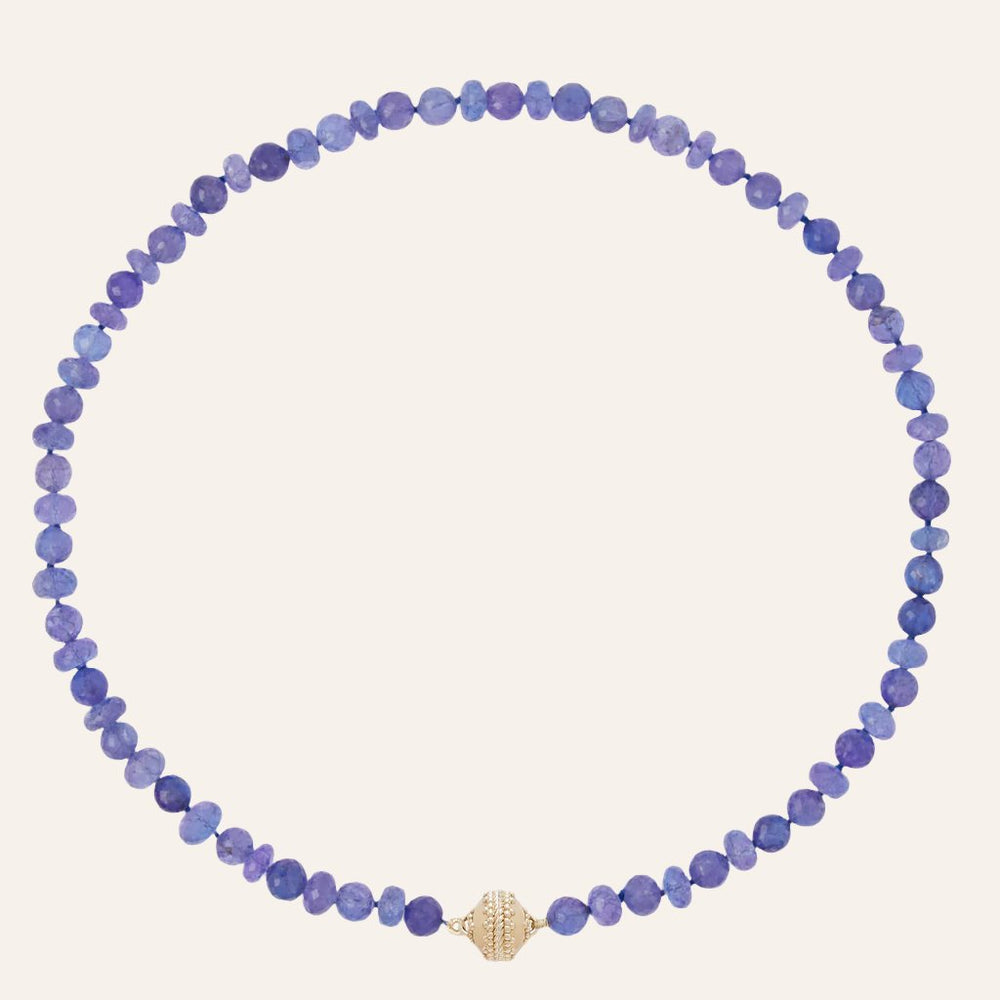 Clara Williams Nancy Faceted Tanzanite Mini Necklace - Charles Mayer