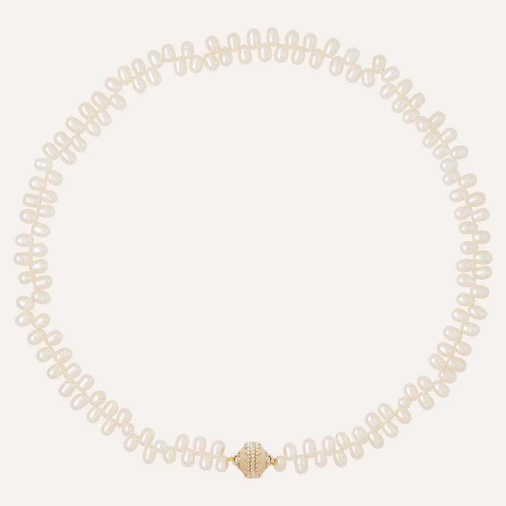 Clara Williams Freshwater Drop Pearl Mini Necklace - Charles Mayer