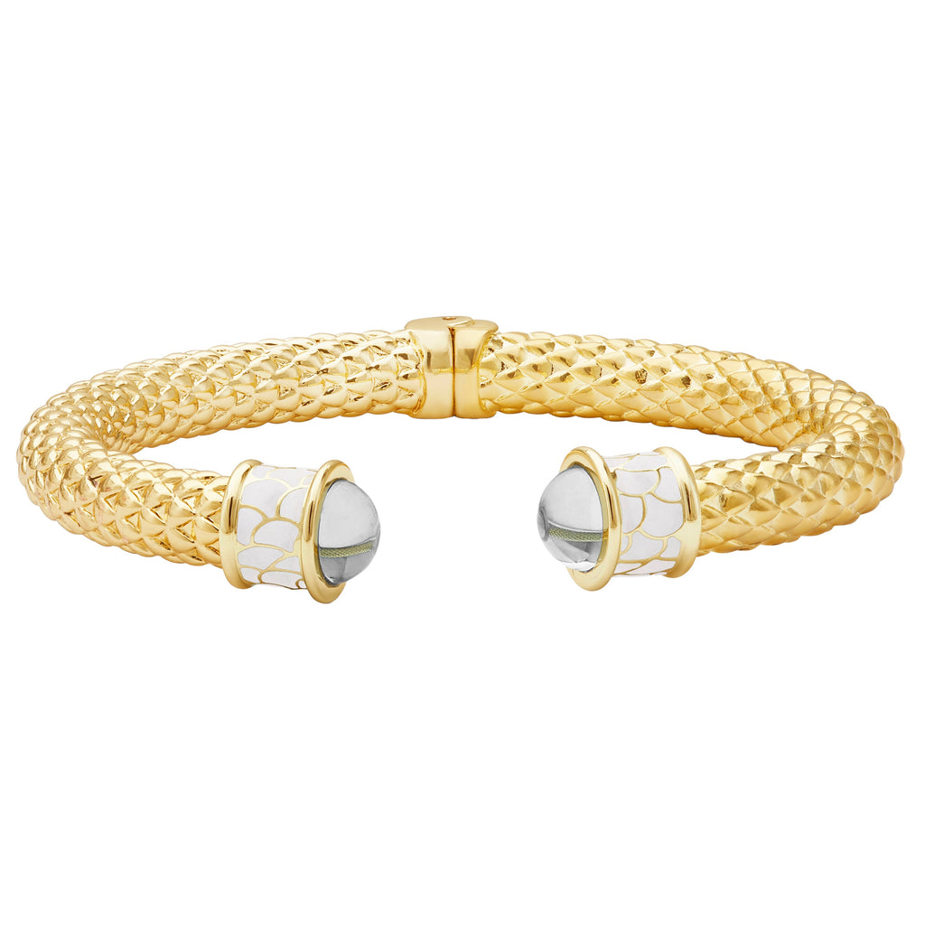 Halcyon Days Minoan Diamond Jewel Torque Bracelet - Charles Mayer
