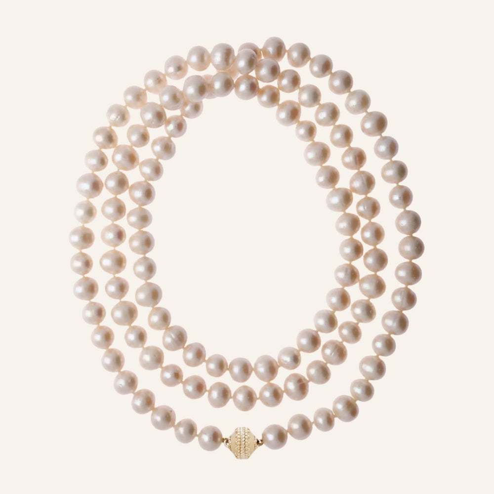 Clara Williams Classic Pearl Opera Necklace - Charles Mayer