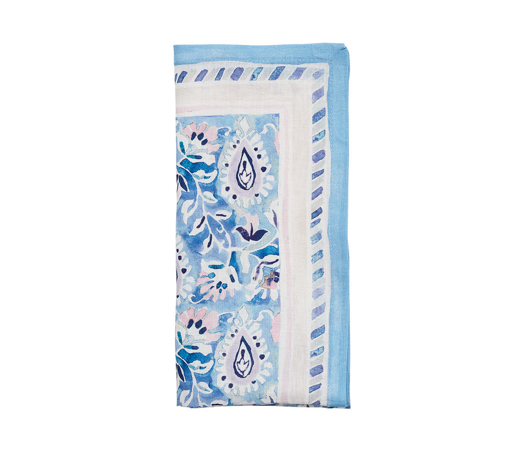 Kim Seybert Mira Lilac & Blue Napkin - Charles Mayer