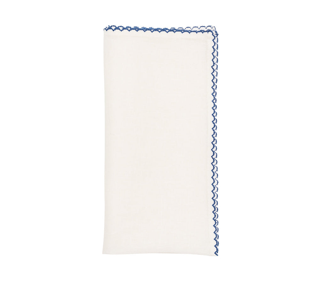 Kim Seybert Blue & White Casbah Napkin - Charles Mayer