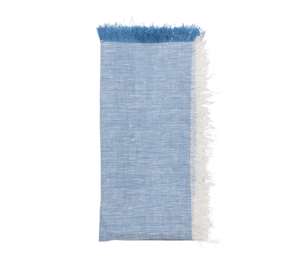 Kim Seybert Chambray Fringe Napkin - Charles Mayer