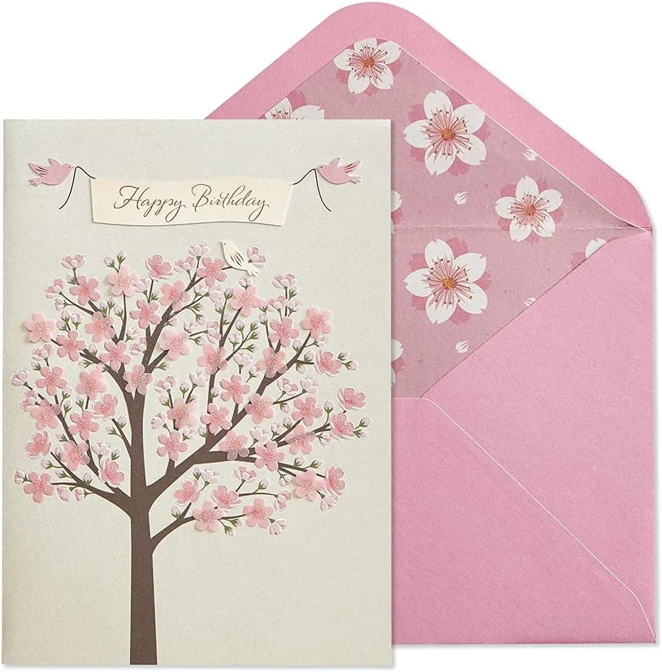 Niquea.D Cherry Blossom Birthday Card - Charles Mayer