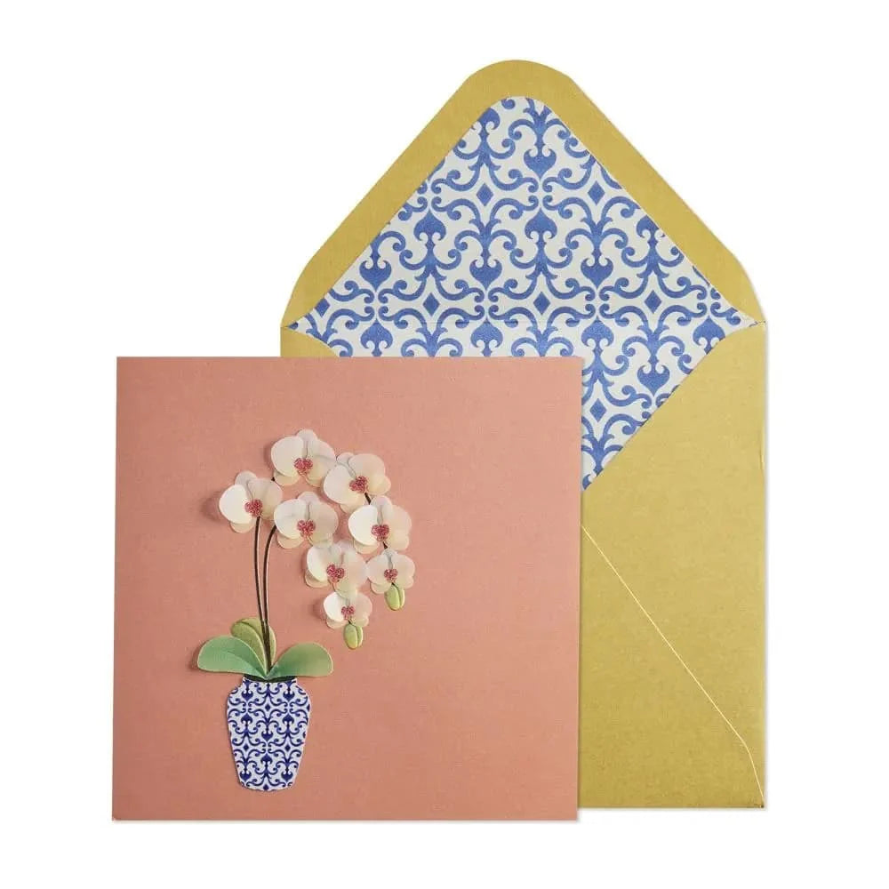 Niquea.D Orchids in Vase Card - Charles Mayer