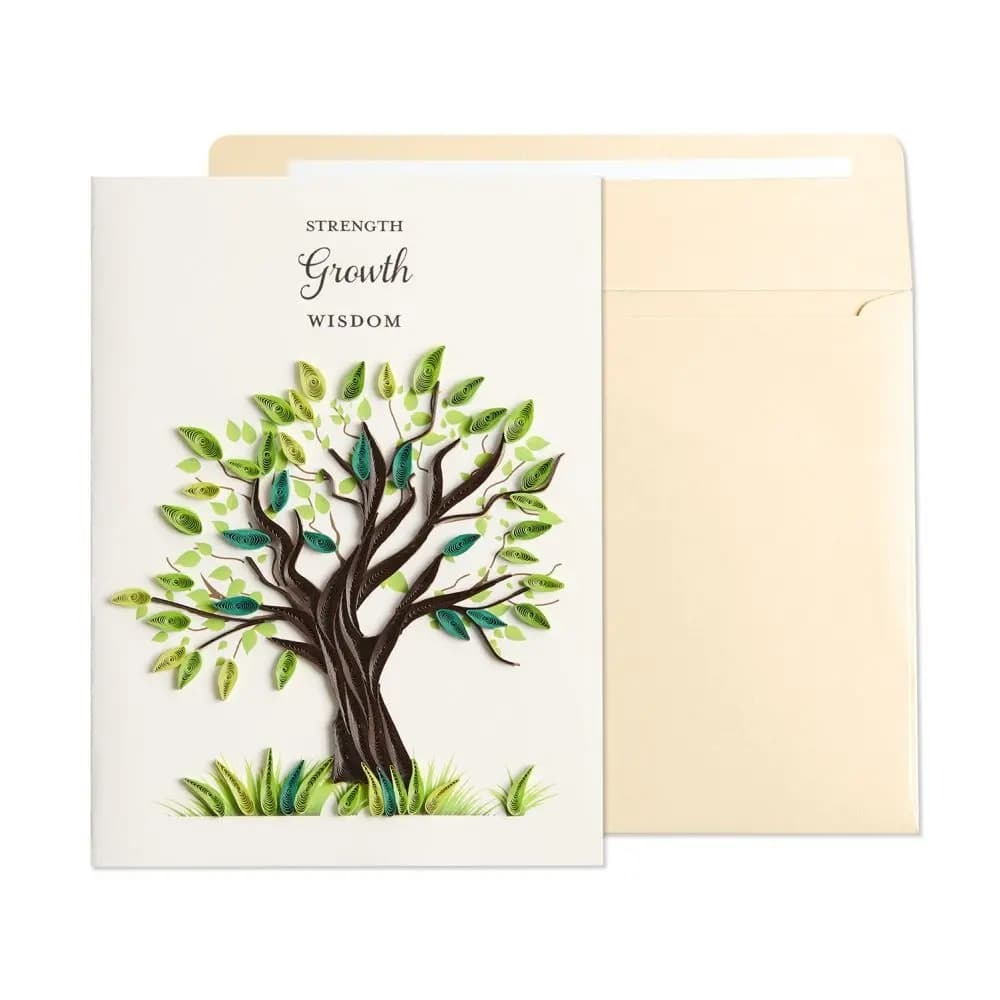Niquea.D Quilled Tree Birthday Card - Charles Mayer