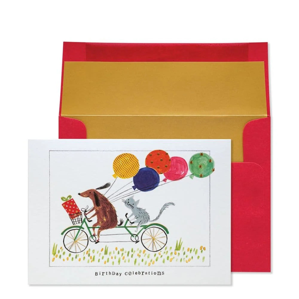 Niquea.D Tandem Bicycle Birthday Card - Charles Mayer
