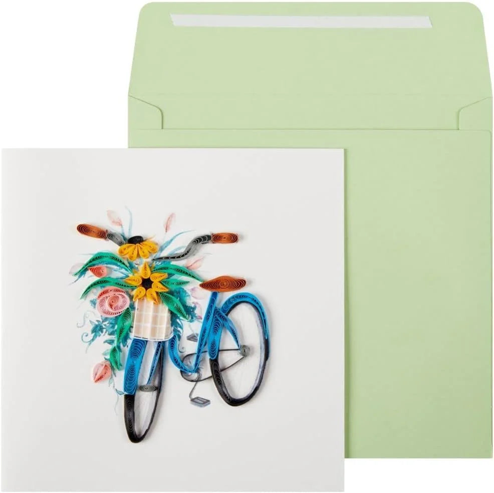 Niquea.D Quilled Bicycle Blank Card - Charles Mayer