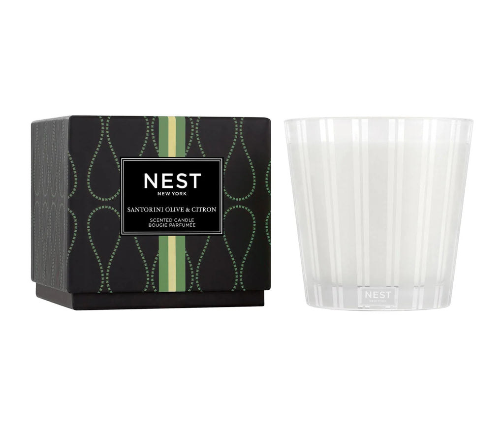 Nest Fragrances Santorini Olive & Citron 3 Wick Candle - Charles Mayer