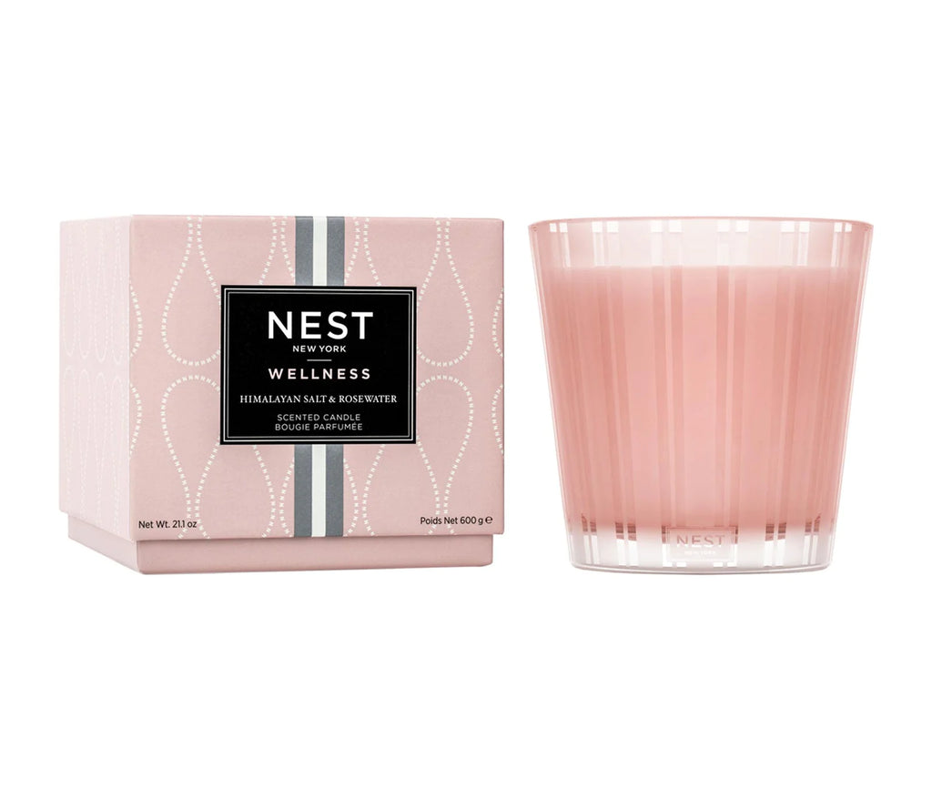 Nest Fragrances Himalayan Salt & Rosewater 3-Wick Candle - Charles Mayer