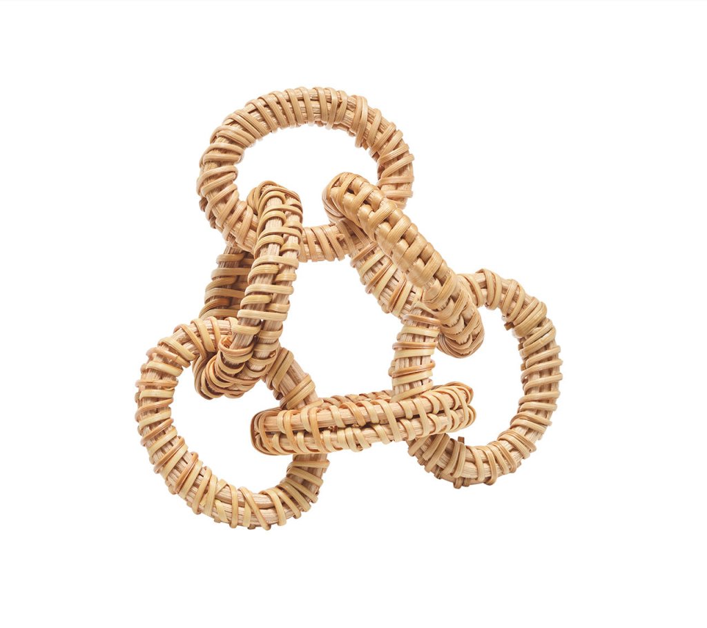 Kim Seybert Rattan Link Napkin Ring - Charles Mayer