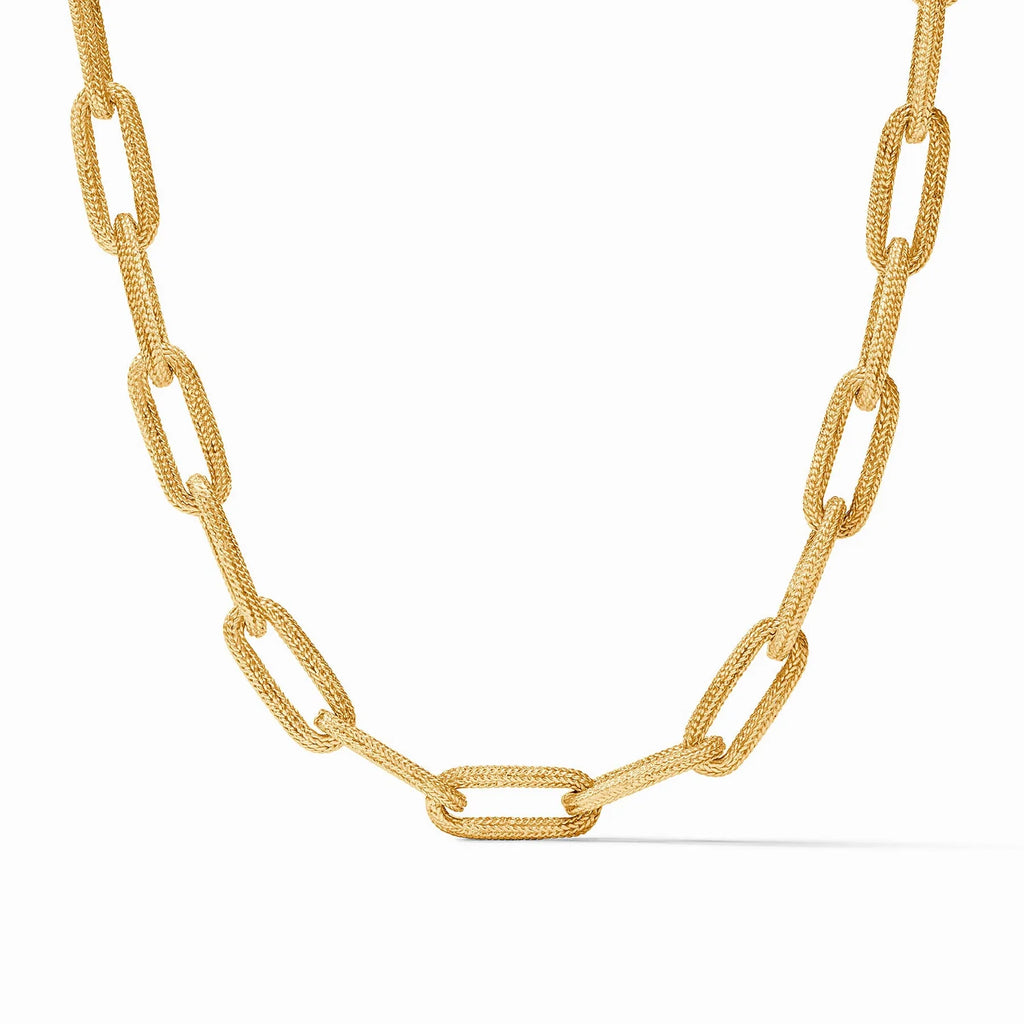 Julie Vos Cheval Paperclip Gold Necklace - Charles Mayer