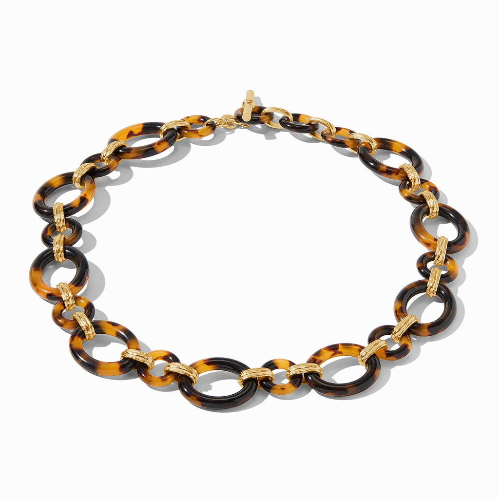 Julie Vos Madison Link Tortoiseshell Necklace - Charles Mayer